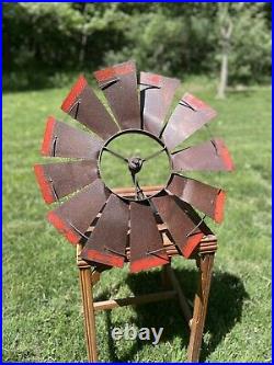 Vintage Windmill Fan Blade Old Farmhouse Decor Industrial Country Style