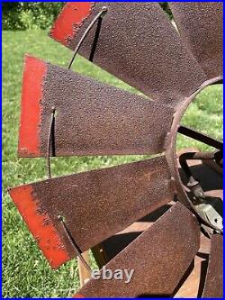 Vintage Windmill Fan Blade Old Farmhouse Decor Industrial Country Style