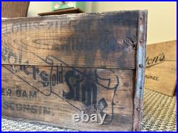 Vintage Wood Beer Crate Ziegler Brewing Old Style Beaver Dam Wisconsin Box 1933