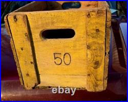 Vintage Wooden Soda Crate OLD STYLE LEMON BEER Wood Box CLINTON IOWA
