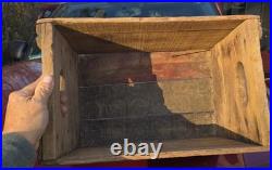 Vintage Wooden Soda Crate OLD STYLE LEMON BEER Wood Box CLINTON IOWA