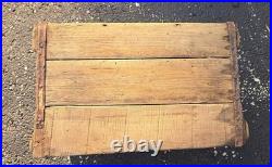 Vintage Wooden Soda Crate OLD STYLE LEMON BEER Wood Box CLINTON IOWA