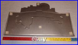 Vintage Wrigley Field Chicago Cubs Old Style Beer Embossed Metal Baseball Sign