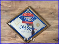 Vintage Wrigley Field Chicago Cubs Old Style Beer Sign 24 X 20
