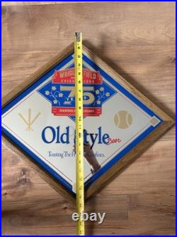 Vintage Wrigley Field Chicago Cubs Old Style Beer Sign 24 X 20