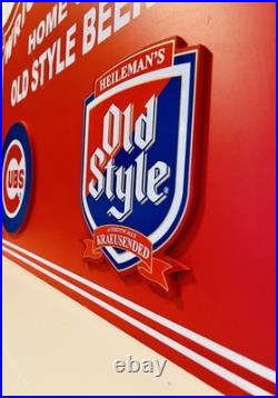 Vintage Wrigley Field & Old Style Marquee Sign (Extremely Rare) 31.5 X 24