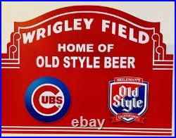 Vintage Wrigley Field & Old Style Marquee Sign (Extremely Rare) 31.5 X 24