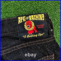 Vintage Y2K A Bathing Ape Bape Salvage Japanese Denim Size Large