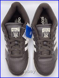 Vintage adidas Originals Mens Top Ten Lo Chocolate 2007 664829 Size 8 NWOB RARE