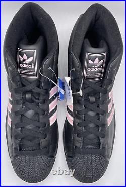 Vintage adidas Originals Pro Model II Black Pink 2004 104209 Size 11.5 NWOB Y2K