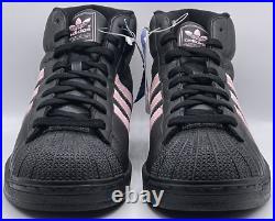 Vintage adidas Originals Pro Model II Black Pink 2004 104209 Size 11.5 NWOB Y2K