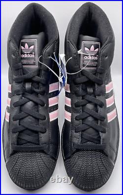 Vintage adidas Originals Pro Model II Black Pink 2004 104209 Size 11.5 NWOB Y2K