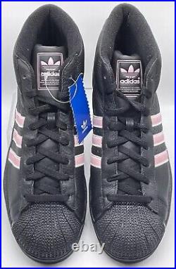 Vintage adidas Originals Pro Model II Black Pink 2004 104209 Size 12 NWOB Y2K