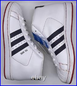 Vintage adidas Originals Pro Model II White Navy Red 2007 098903 Size 8.5 NWOB