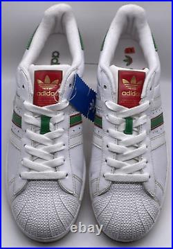 Vintage adidas Originals Superstar II White Snakeskin 2007 018769 Size 10.5 NWOB