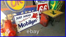 Vintage look Old Style BIG Mobilgas Pegasus Mobil oil Sign hot rod garage art