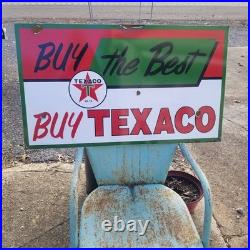Vintage look Old Style Buy The Best Texaco Sign look hot rod garage art