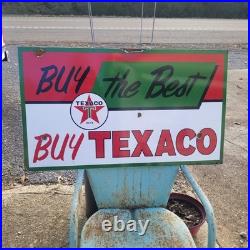 Vintage look Old Style Buy The Best Texaco Sign look hot rod garage art
