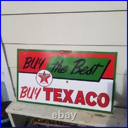 Vintage look Old Style Buy The Best Texaco Sign look hot rod garage art