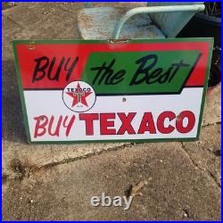 Vintage look Old Style Buy The Best Texaco Sign look hot rod garage art