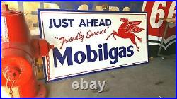 Vintage look Old Style Mobilgas Pegasus Mobil oil Sign hot rod garage art