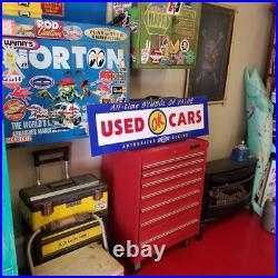 Vintage look Old Style OK Used Cars Chevrolet Chevy hot rod garage art Sign