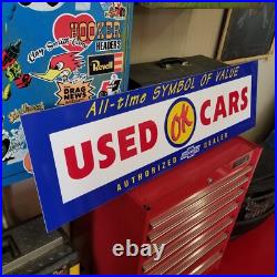 Vintage look Old Style OK Used Cars Chevrolet Chevy hot rod garage art Sign