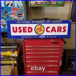 Vintage look Old Style OK Used Cars Chevrolet Chevy hot rod garage art Sign