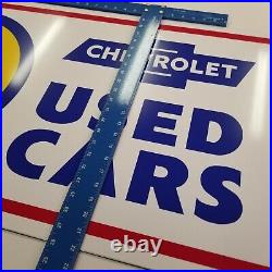 Vintage look Old Style OK Used Cars Sign Chevrolet Chevy hot rod garage art