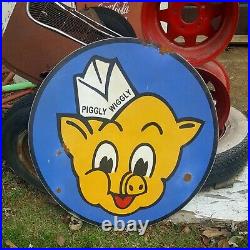 Vintage look Old Style Piggy Wiggly Sign big 35 hot rod garage art