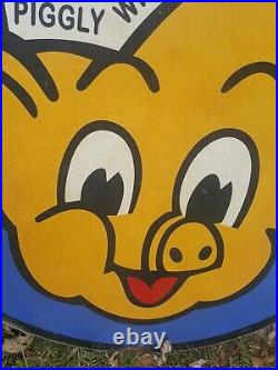 Vintage look Old Style Piggy Wiggly Sign big 35 hot rod garage art