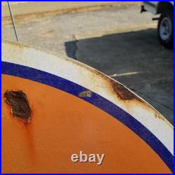 Vintage look Old Style Rusty Gulf Gasoline Gas Station Sign hotrod garage art