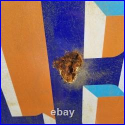 Vintage look Old Style Rusty Gulf Gasoline Gas Station Sign hotrod garage art