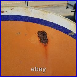 Vintage look Old Style Rusty Gulf Gasoline Gas Station Sign hotrod garage art