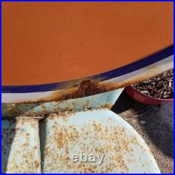 Vintage look Old Style Rusty Gulf Gasoline Gas Station Sign hotrod garage art