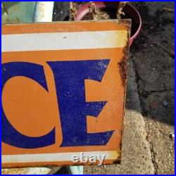 Vintage look Old Style Rusty Gulf Gasoline Gas Station Sign hotrod garage art