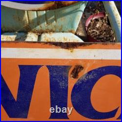 Vintage look Old Style Rusty Gulf Gasoline Gas Station Sign hotrod garage art