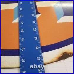 Vintage look Old Style Rusty Gulf Gasoline Gas Station Sign hotrod garage art