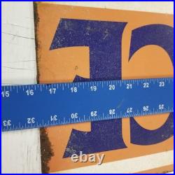 Vintage look Old Style Rusty Gulf Gasoline Gas Station Sign hotrod garage art