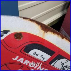 Vintage look Old Style Rusty Jardine Headers Sign hot rod garage art Gasser