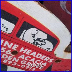 Vintage look Old Style Rusty Jardine Headers Sign hot rod garage art Gasser
