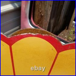 Vintage look Old Style Rusty Shell Gasoline Gas Station Sign hot rod garage art