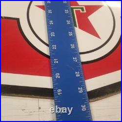 Vintage look Old Style Rusty Texaco Gasoline Gas Station Sign hotrod garage art