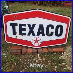 Vintage look Old Style Rusty Texaco Gasoline Gas Station Sign hotrod garage art