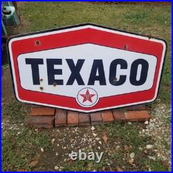 Vintage look Old Style Rusty Texaco Gasoline Gas Station Sign hotrod garage art