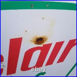 Vintage look Old Style Sinclar Gasoline Gas Station Sign hotrod garage art Rust