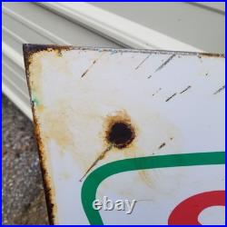 Vintage look Old Style Sinclar Gasoline Gas Station Sign hotrod garage art Rust