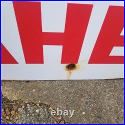 Vintage look Old Style Sinclar Gasoline Gas Station Sign hotrod garage art Rust