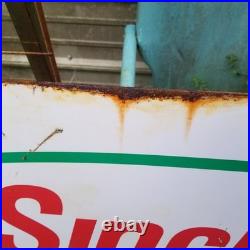 Vintage look Old Style Sinclar Gasoline Gas Station Sign hotrod garage art Rust