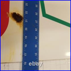 Vintage look Old Style Sinclar Gasoline Gas Station Sign hotrod garage art Rust